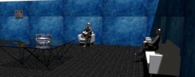 Living room 3D model_3