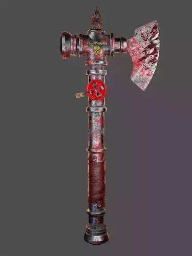 The Punisher  Apocalyptic Weapon Axe Pipe 3D model
