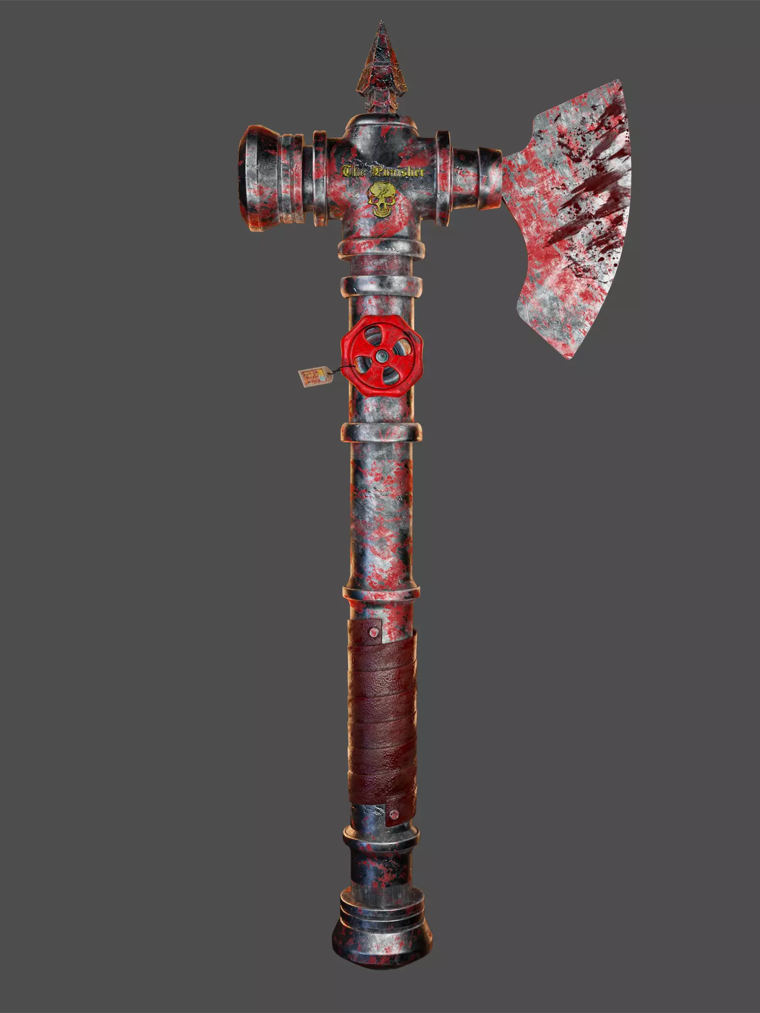 The Punisher  Apocalyptic Weapon Axe Pipe 3D model_0