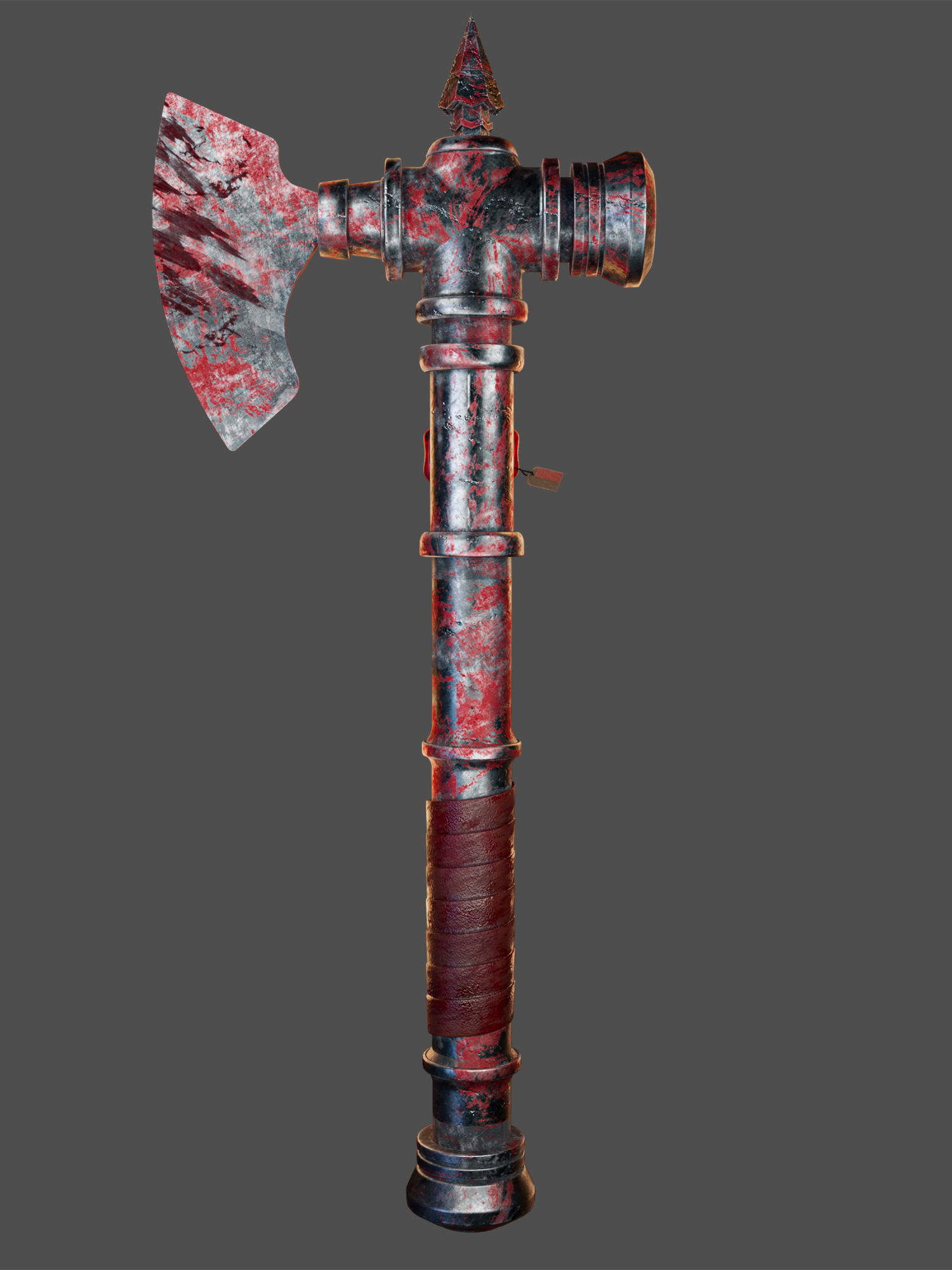 The Punisher  Apocalyptic Weapon Axe Pipe 3D model_5