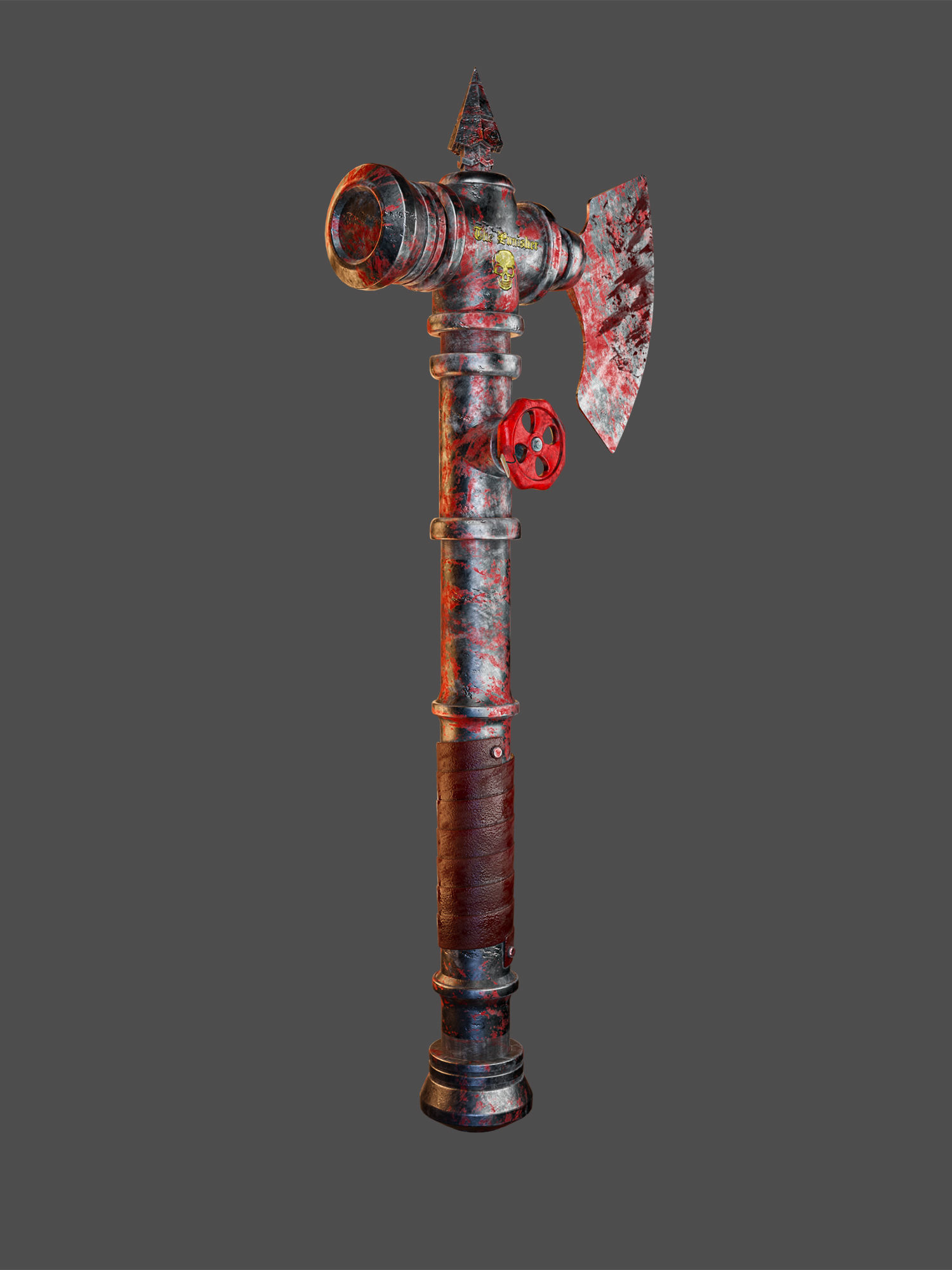 The Punisher  Apocalyptic Weapon Axe Pipe 3D model_3