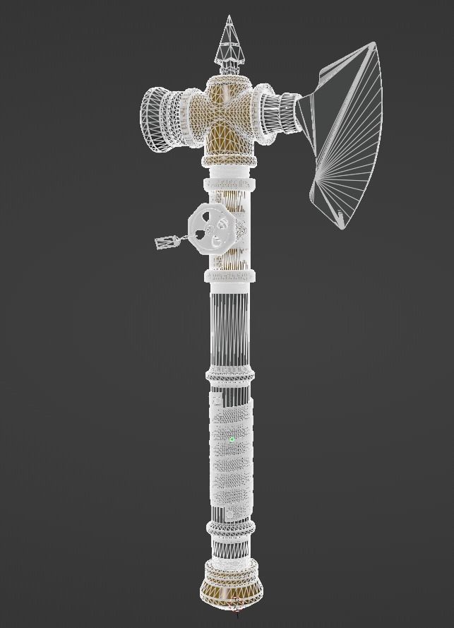 The Punisher  Apocalyptic Weapon Axe Pipe 3D model_10