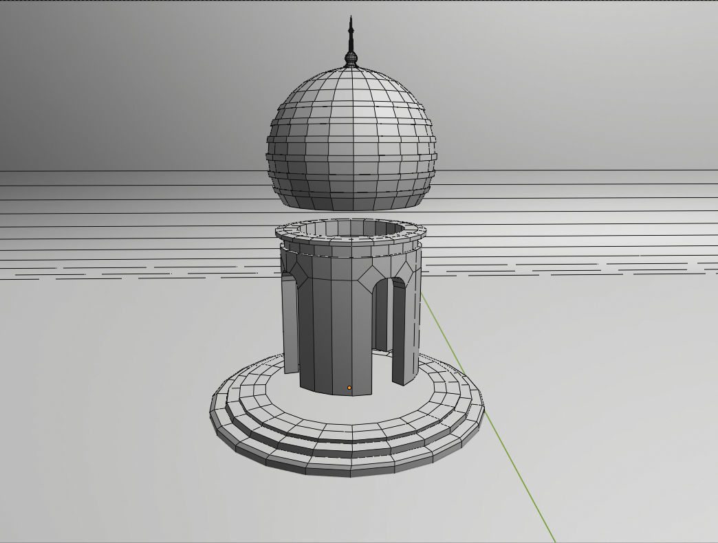  Ancient environment Part3 Modular Low-poly 3D model_3