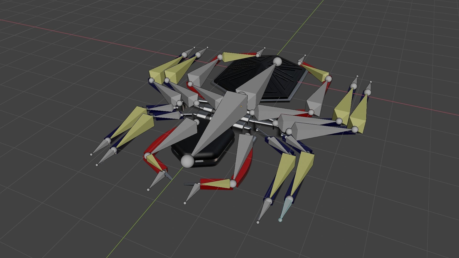 Spider Drone - Spider-Man Homecoming Free low-poly 3D model_3