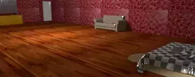 Bedroom room with walls and wooden floor