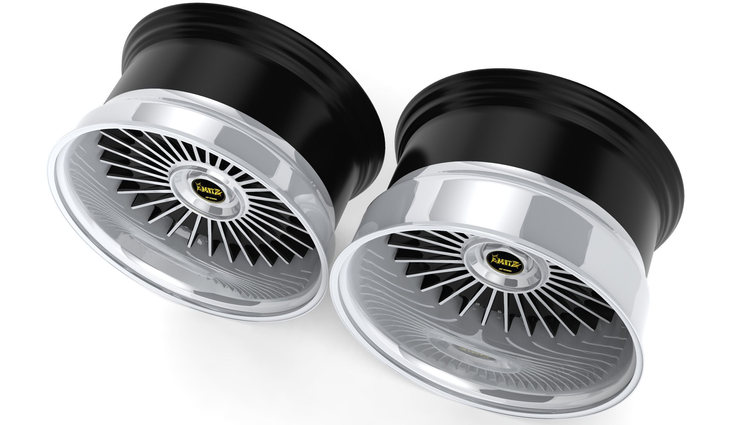 WORK EMITZ Wheels Version 2 3D model | CGTrader