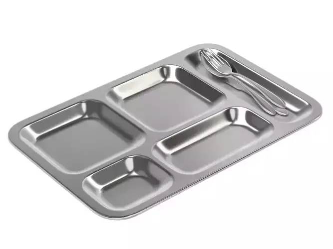 Food Tray With Cutlery