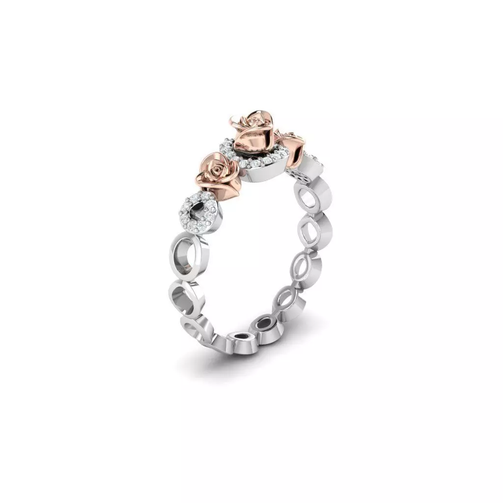 ROSE RING 3D print model_0