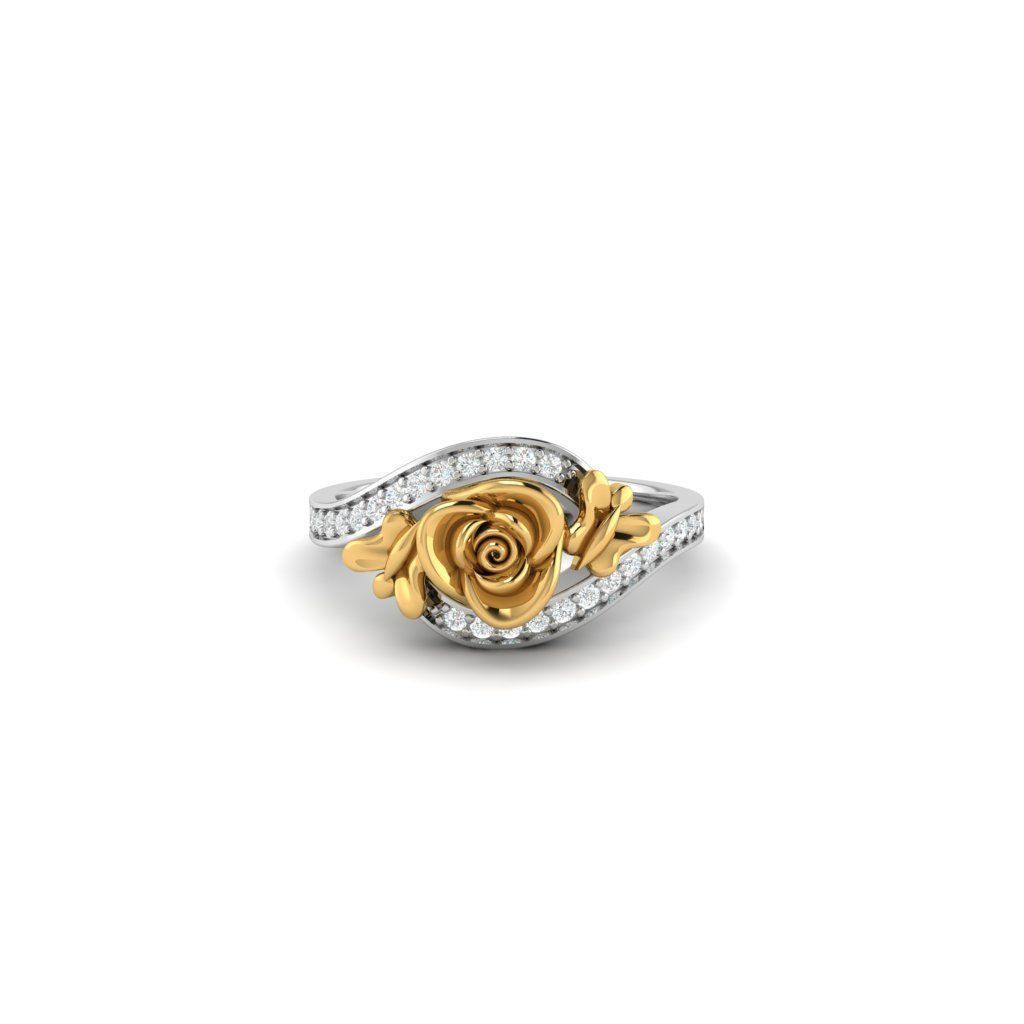 ROSE RING 3D print model_13