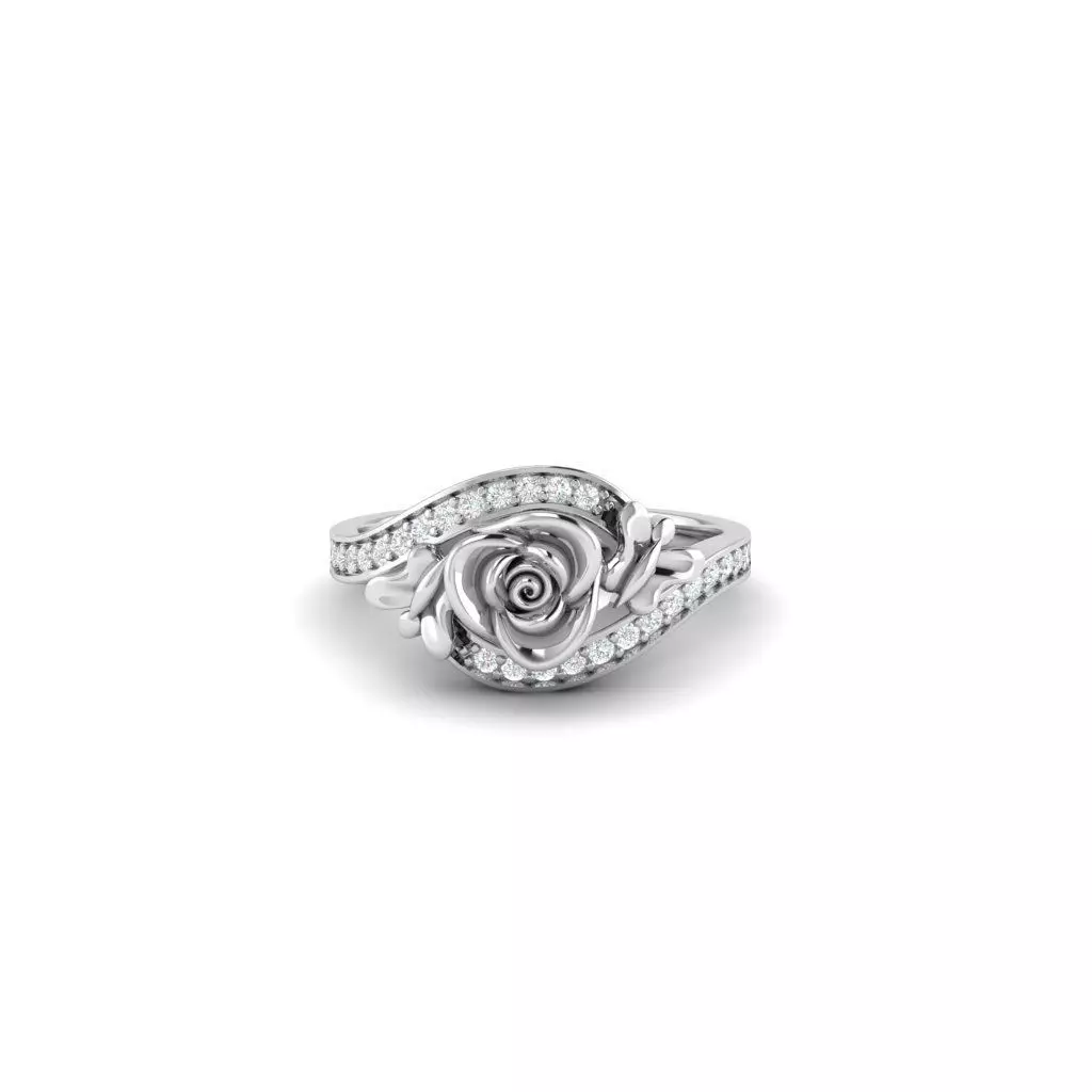ROSE RING 3D print model_3