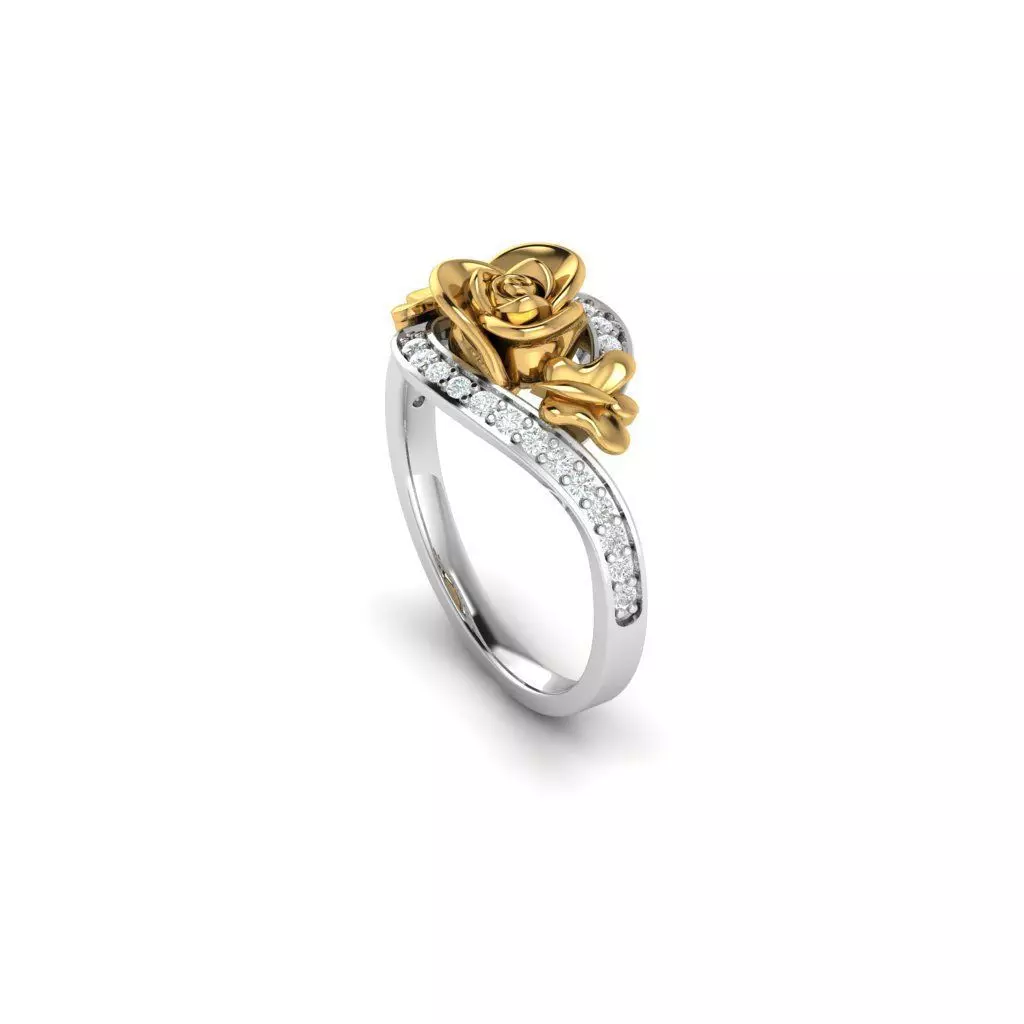 ROSE RING 3D print model_5