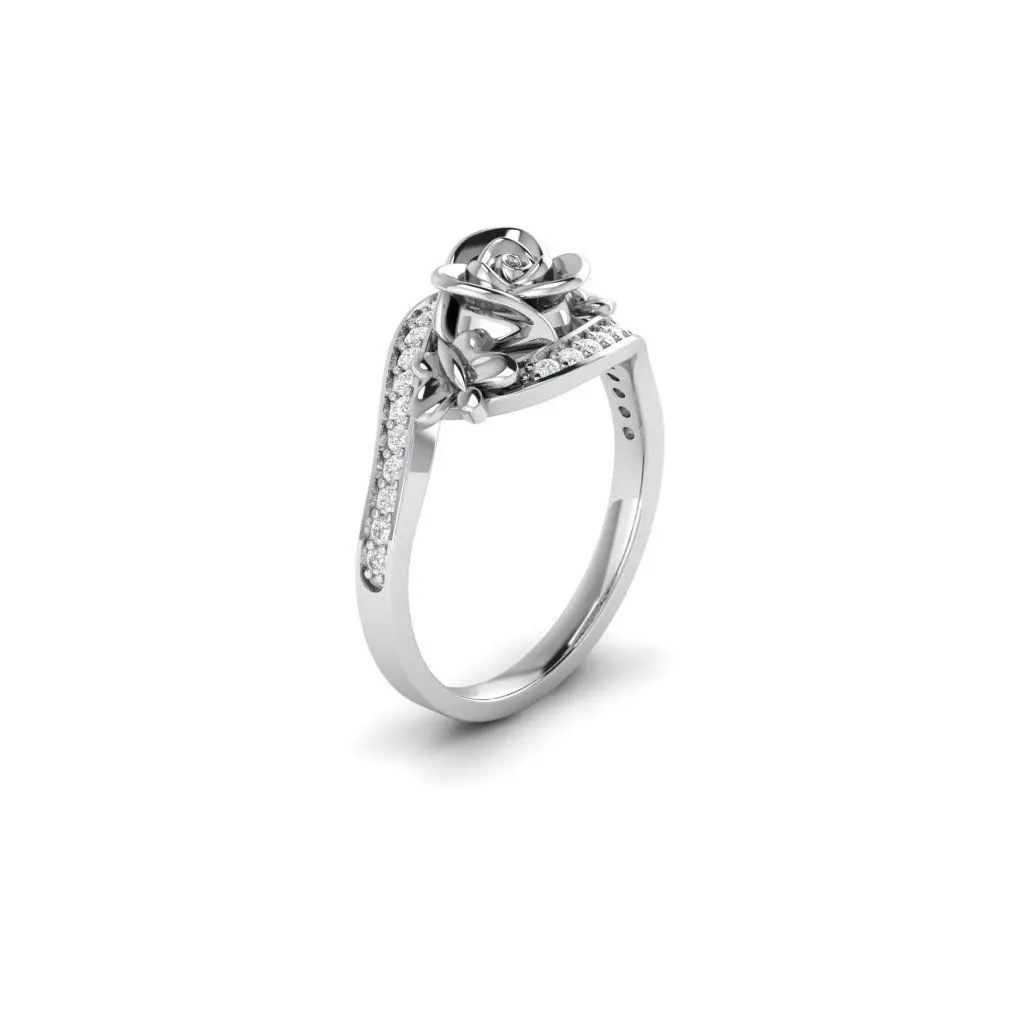 ROSE RING 3D print model_2