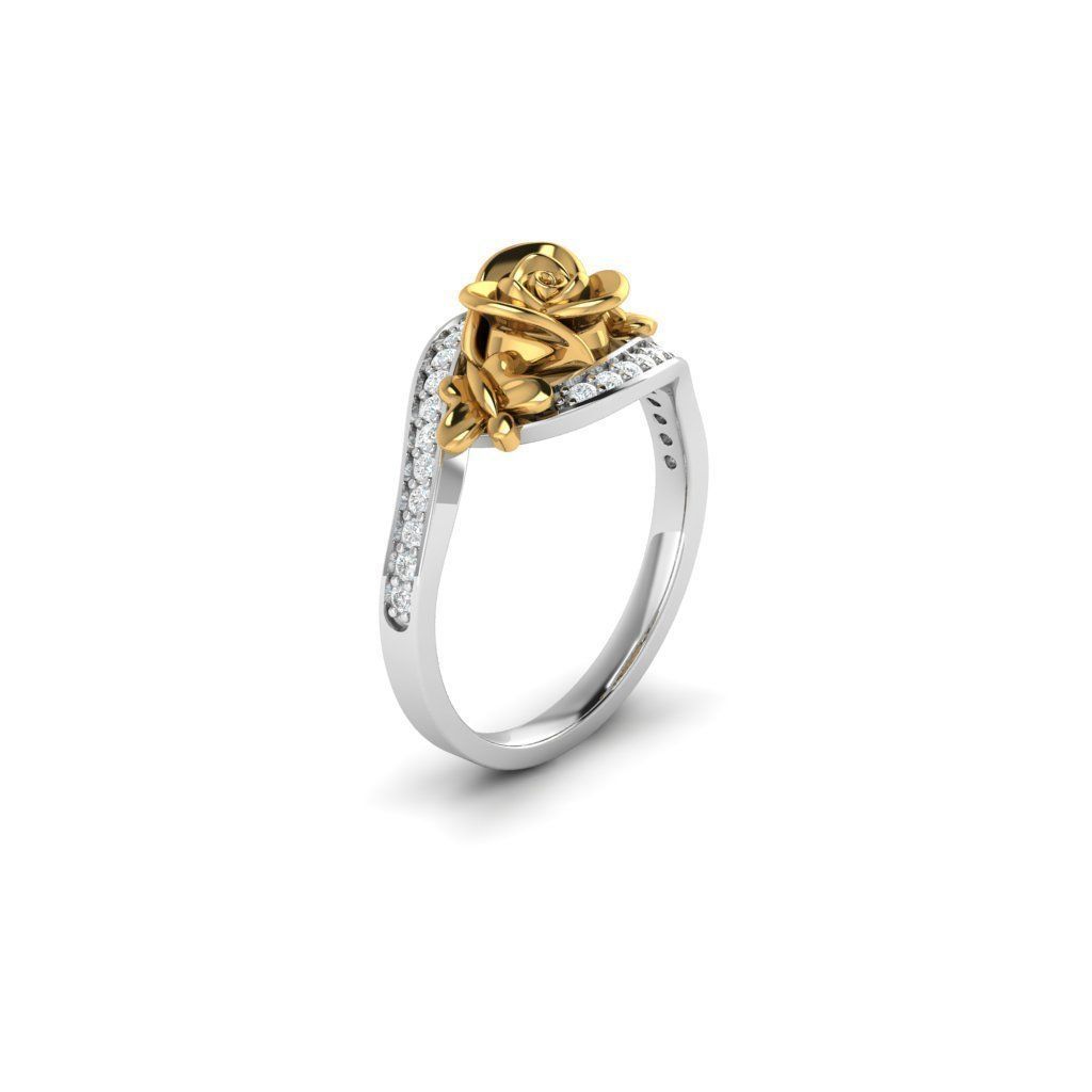 ROSE RING 3D print model_14