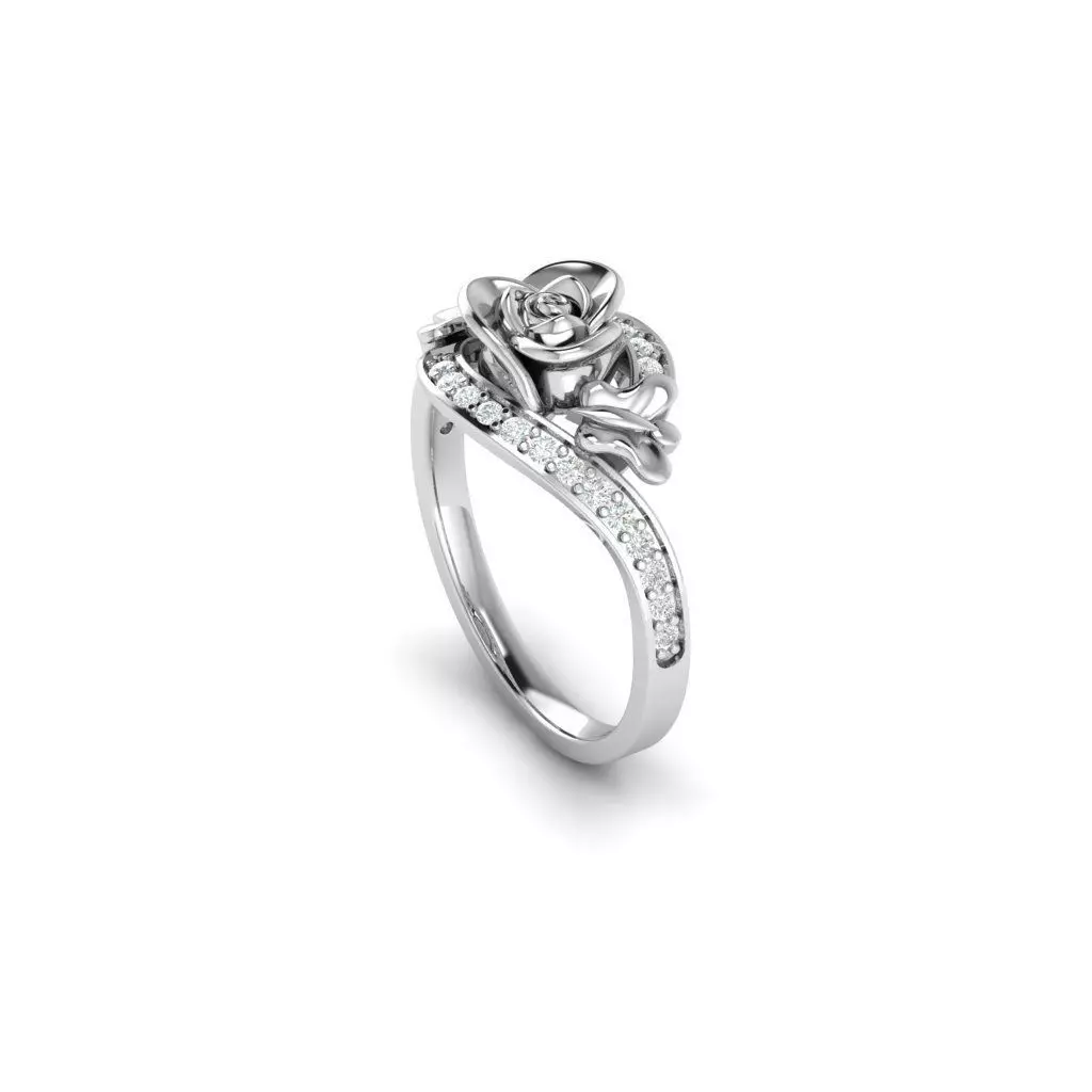 ROSE RING 3D print model_4