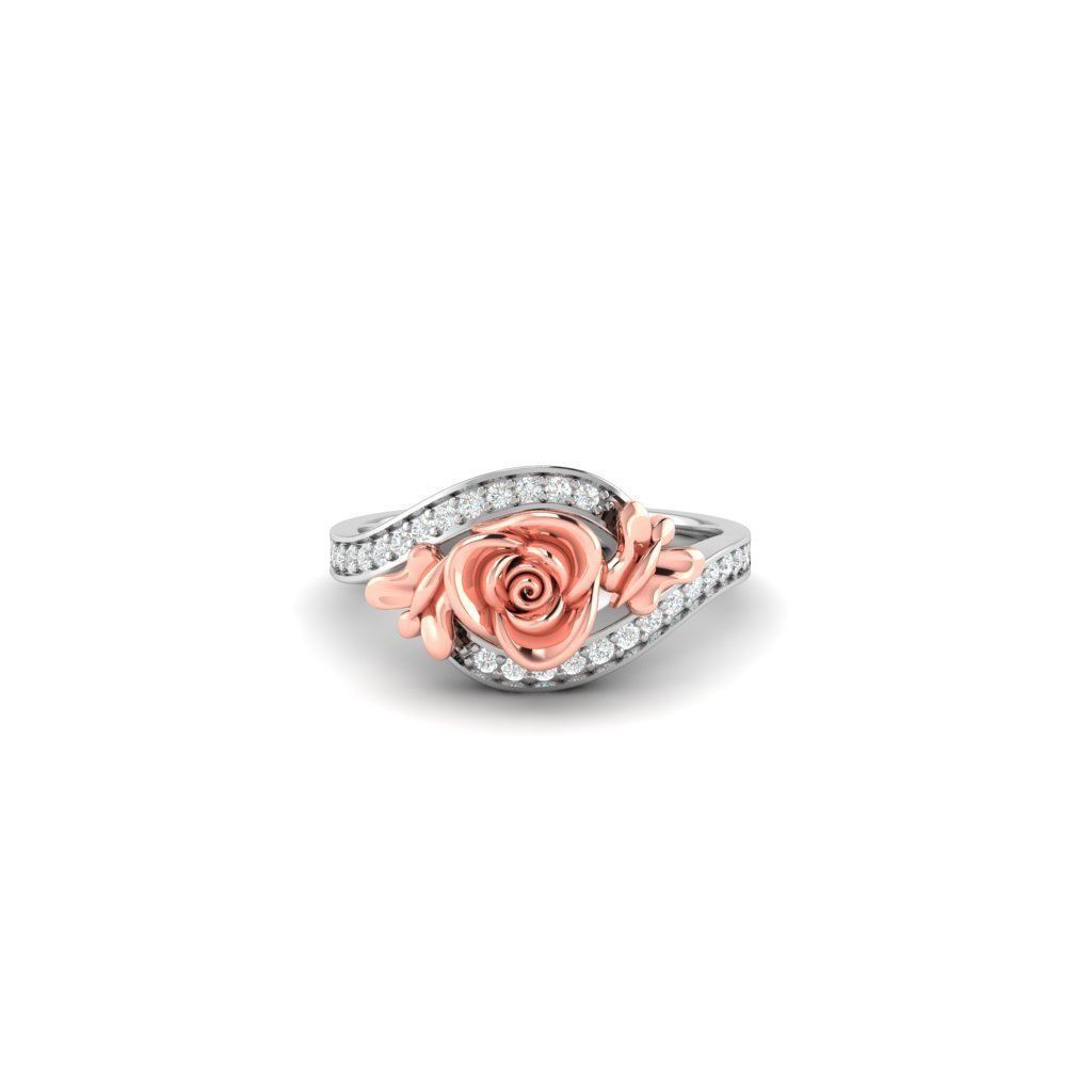 ROSE RING 3D print model_2