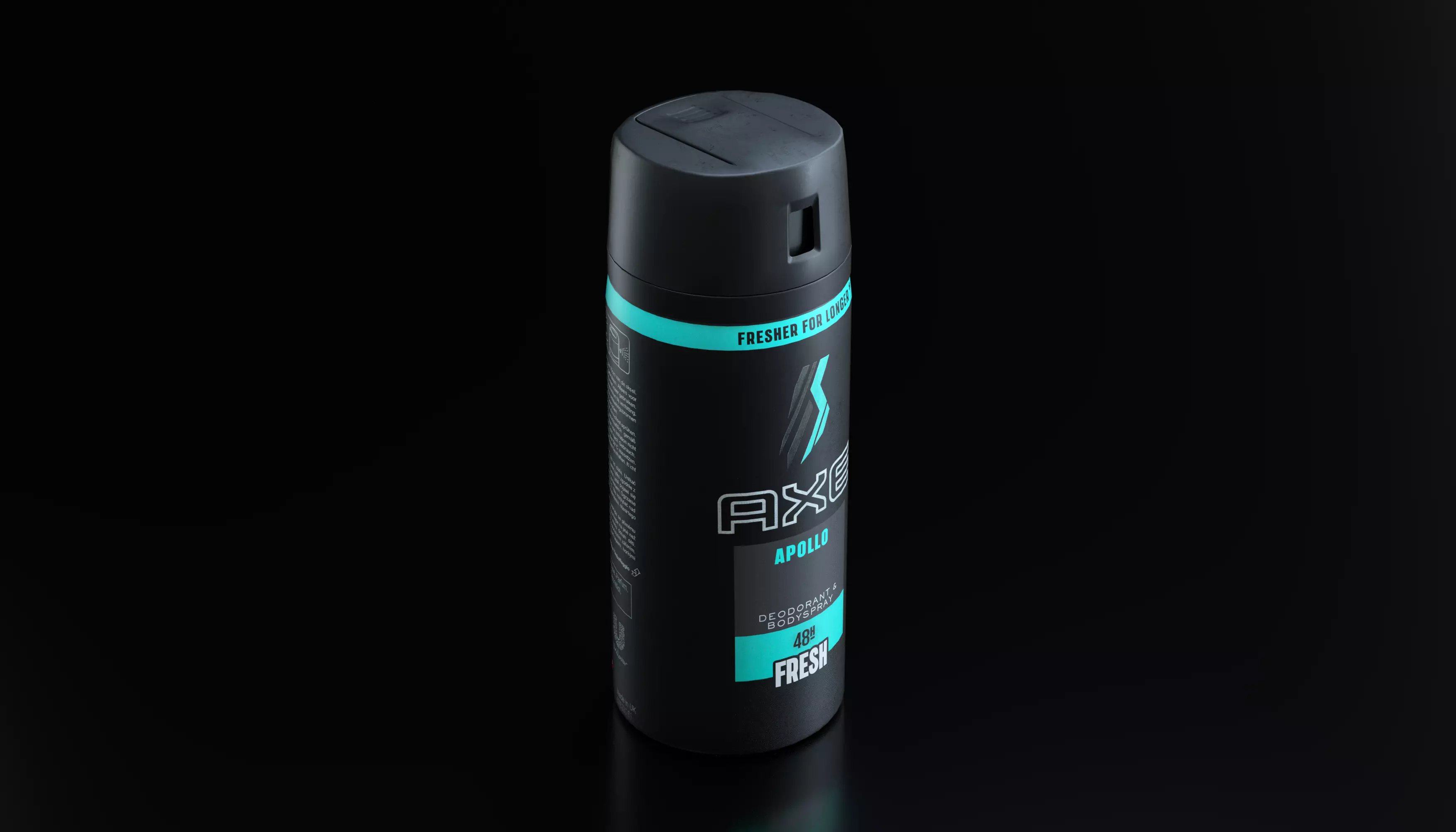 Axe Deodorant aerosol Apollo Low-poly 3D model_0