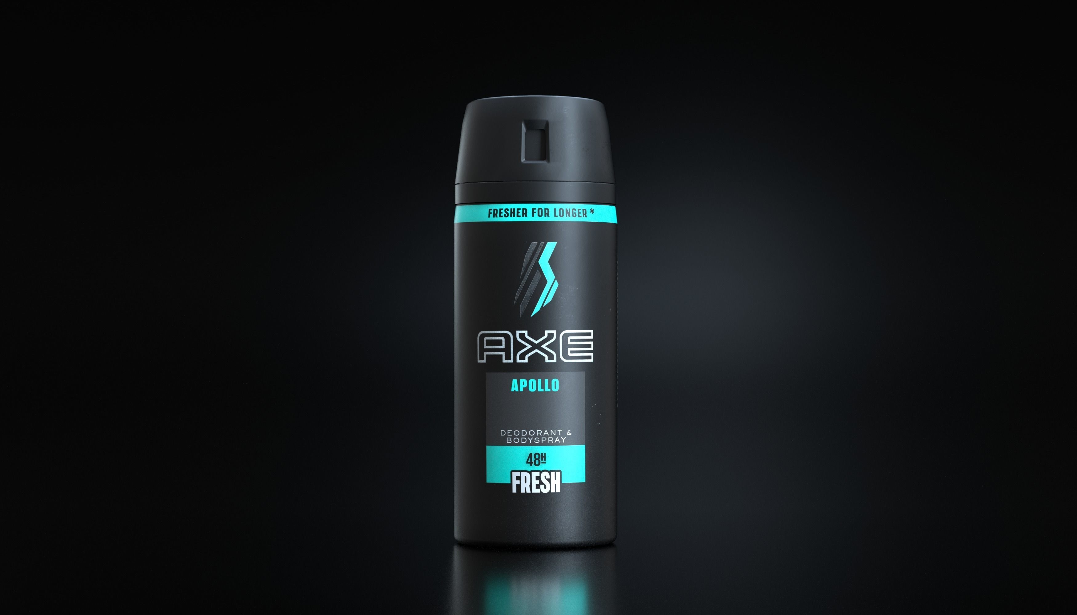 Axe Deodorant aerosol Apollo Low-poly 3D model_1