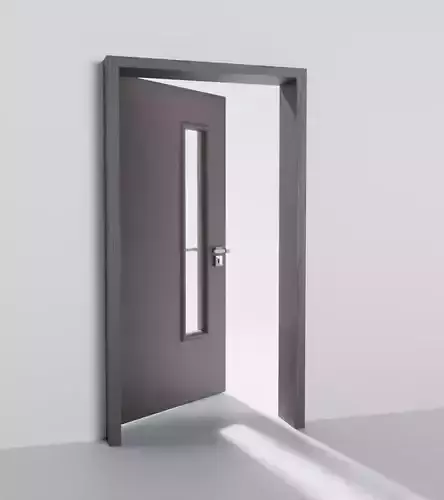 EUDoor open door with light Free 3D model