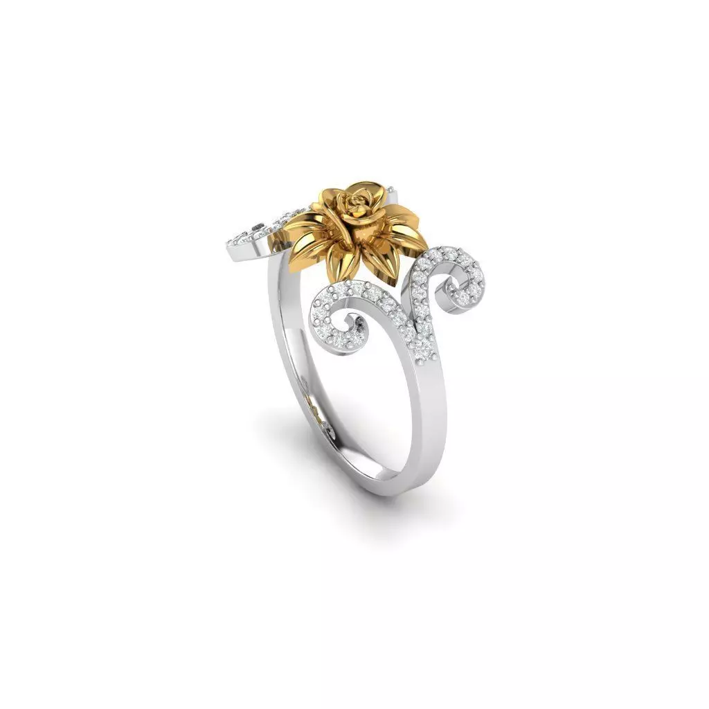 ROSE RING 3D print model_0