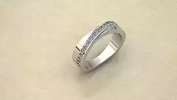 Round diamond ring 3D print model