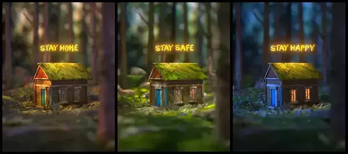 Stay Home Environment Design  3D model