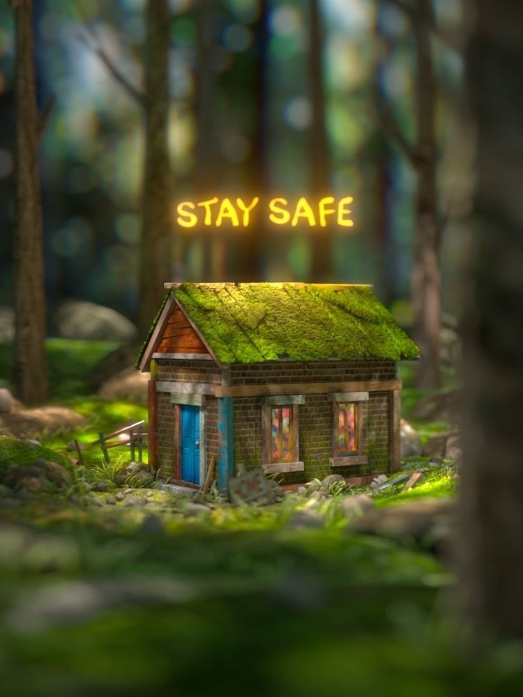 Stay Home Environment Design  3D model_2