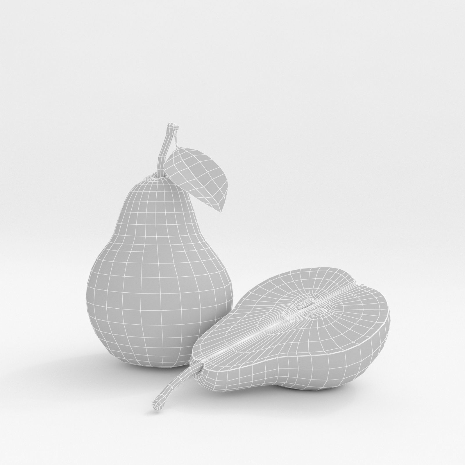 Realistic Pear Fruit 3D model_12