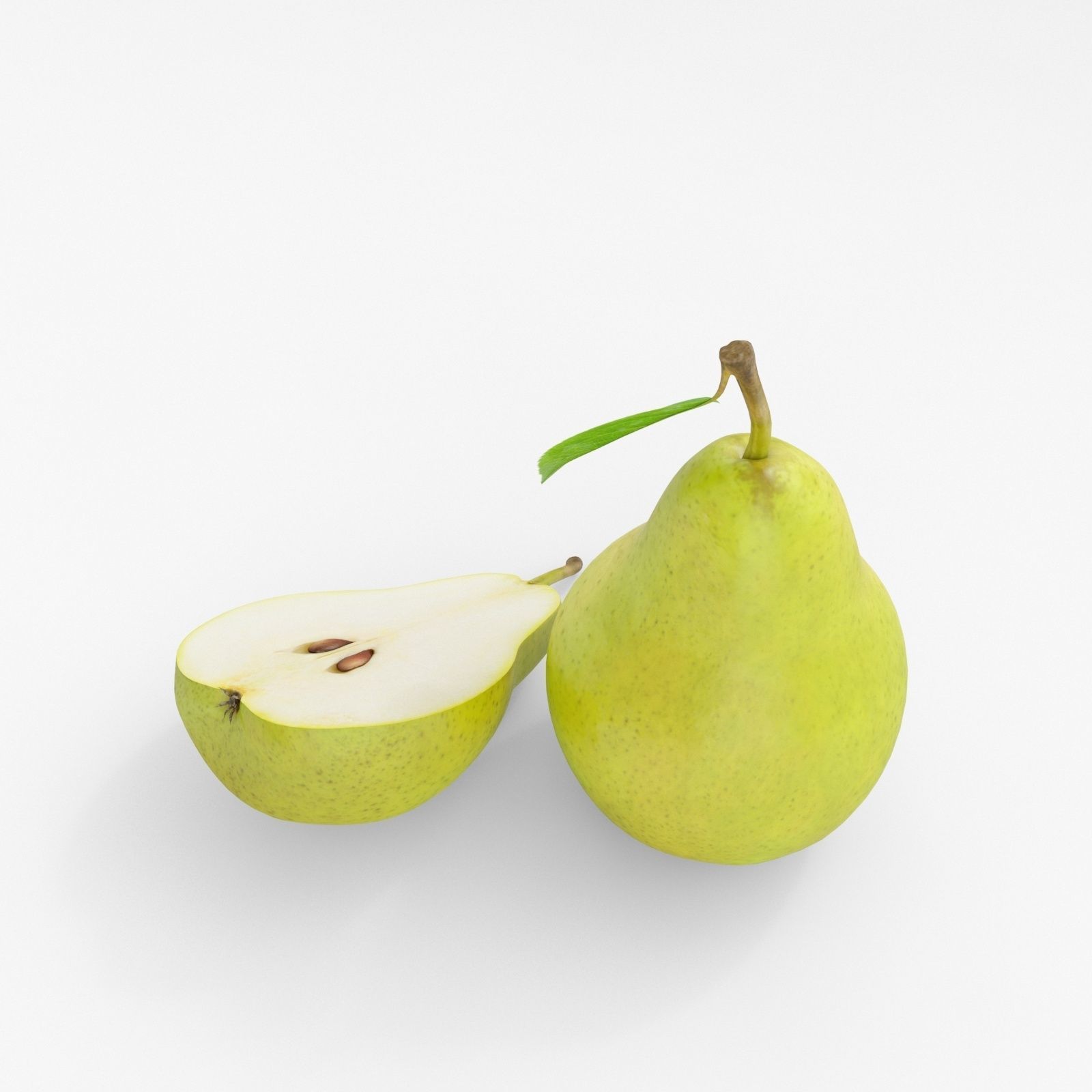 Realistic Pear Fruit 3D model_9