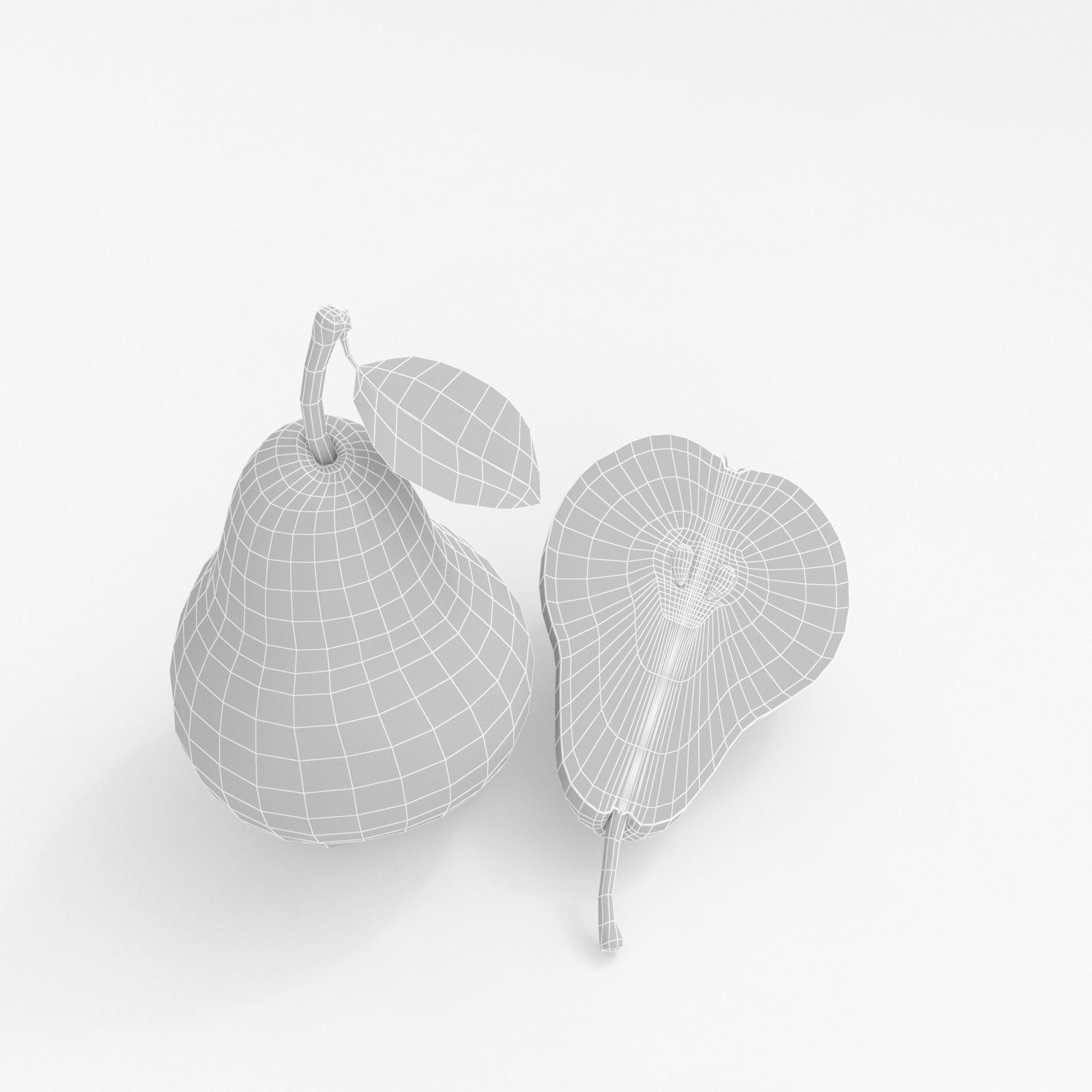 Realistic Pear Fruit 3D model_13