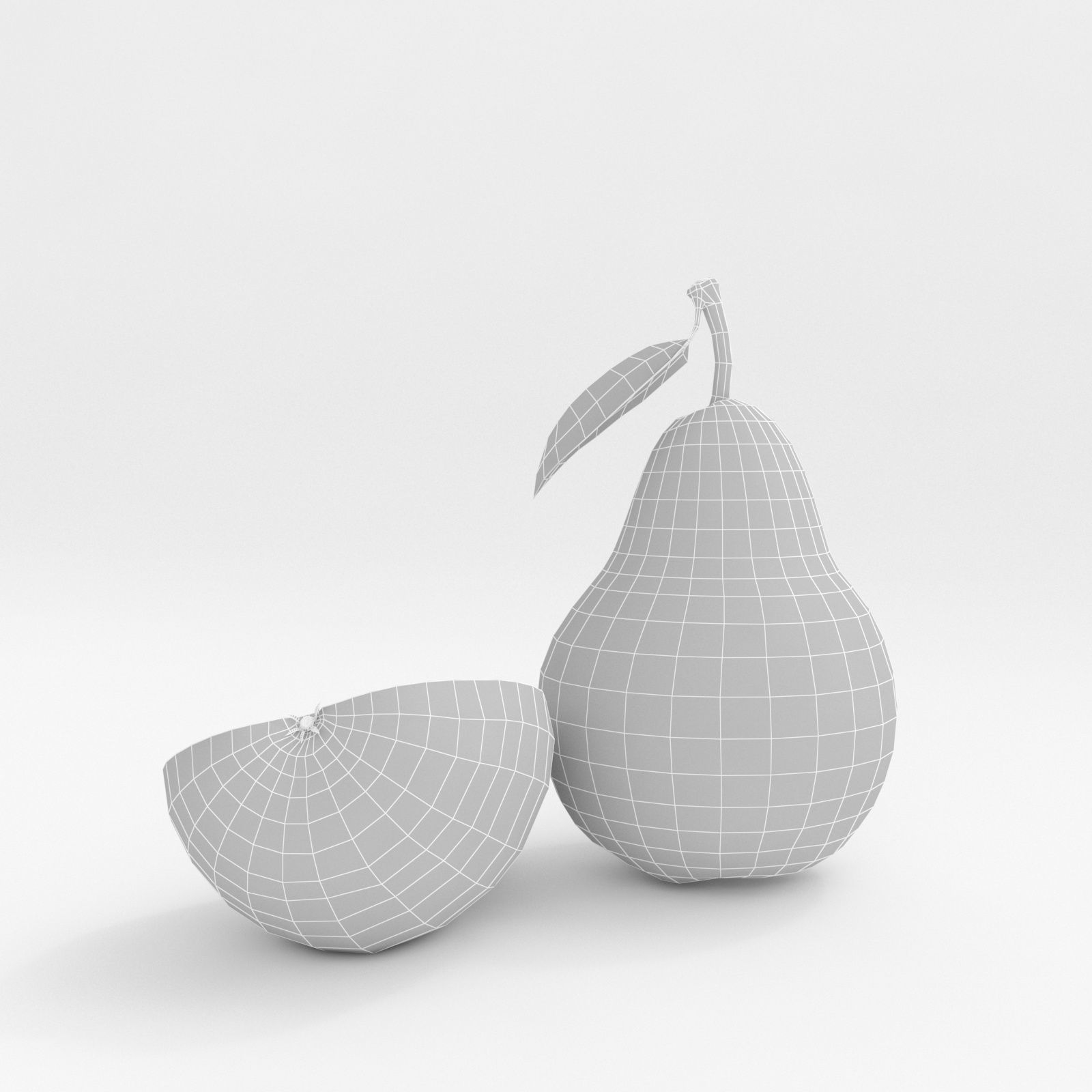 Realistic Pear Fruit 3D model_16