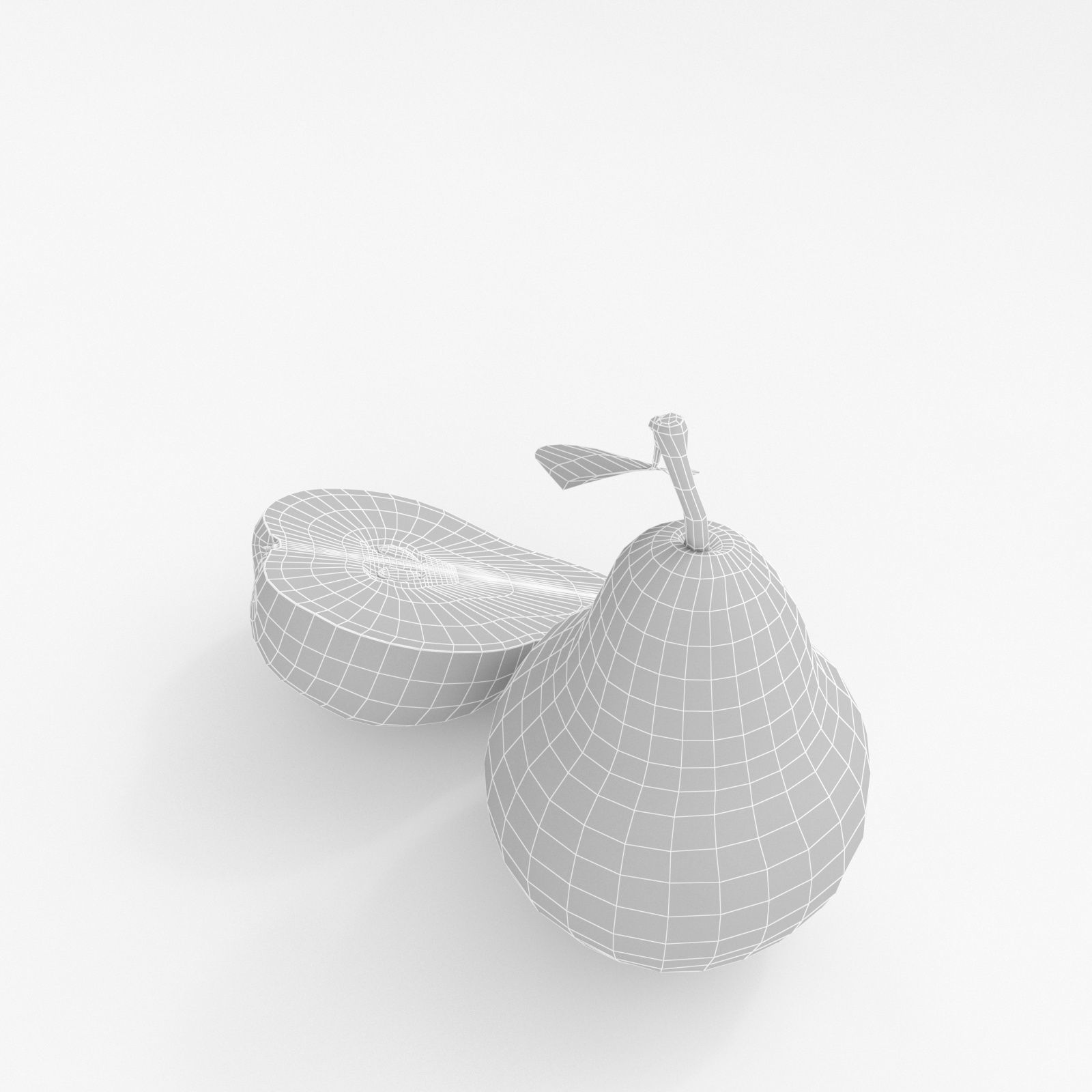 Realistic Pear Fruit 3D model_15