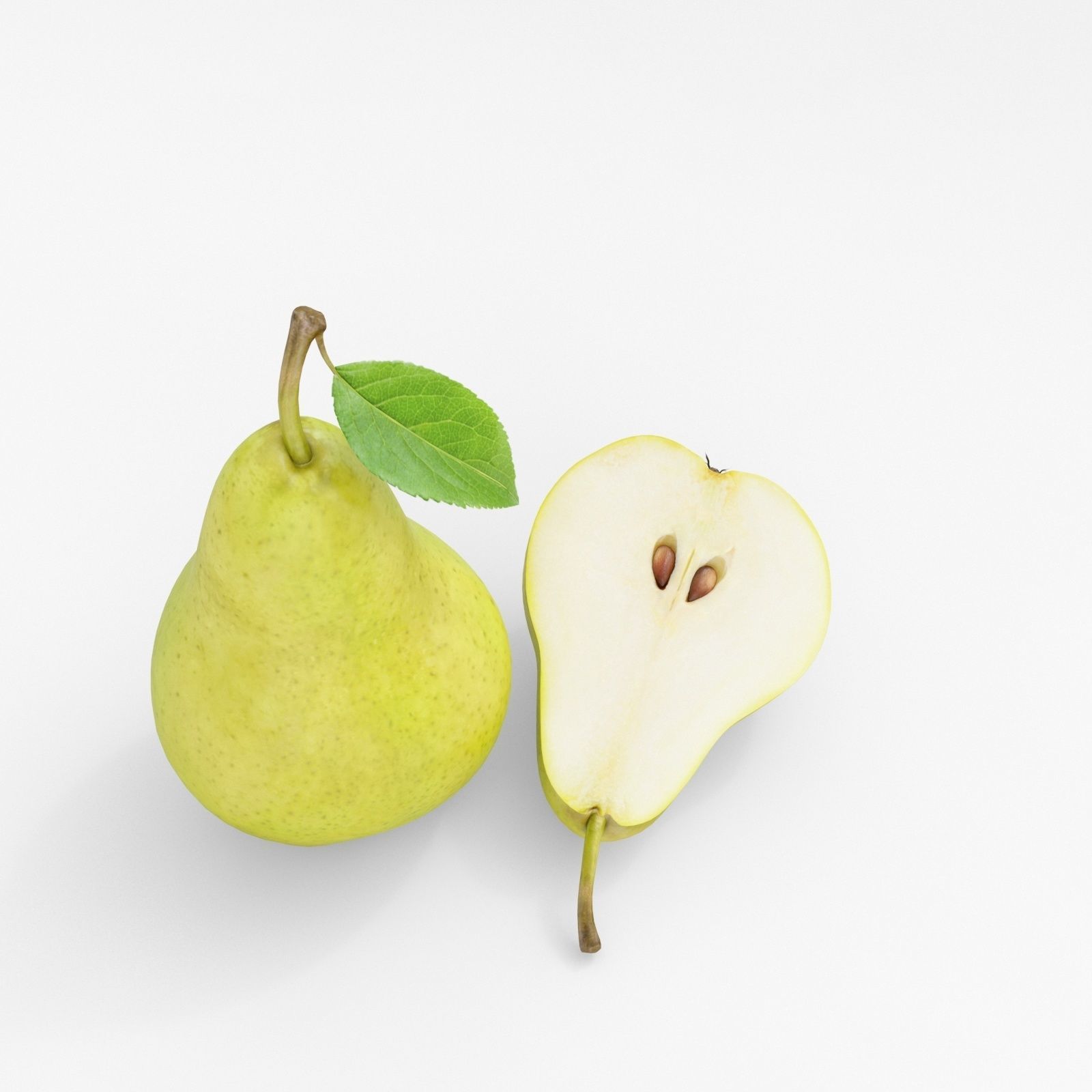 Realistic Pear Fruit 3D model_7