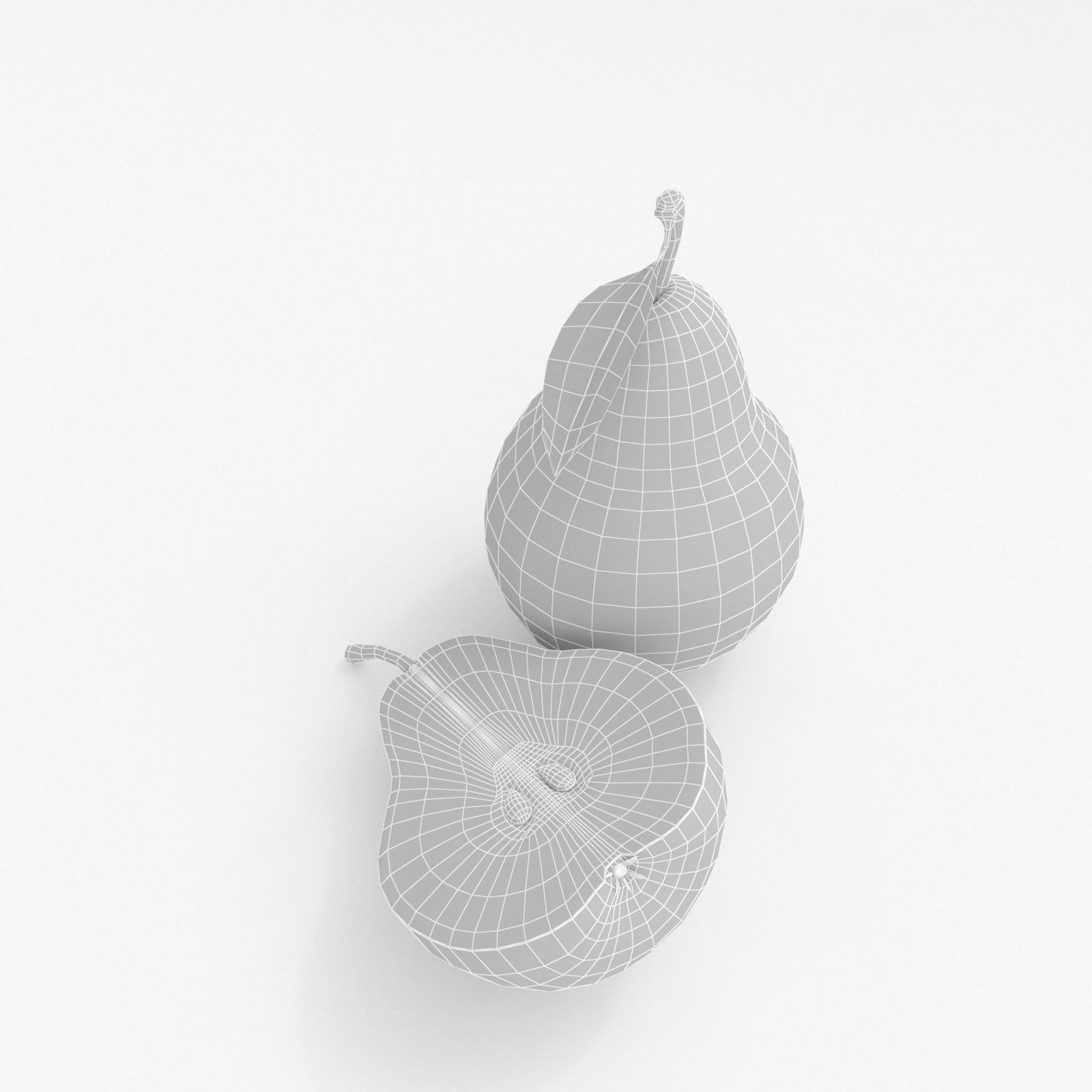 Realistic Pear Fruit 3D model_17