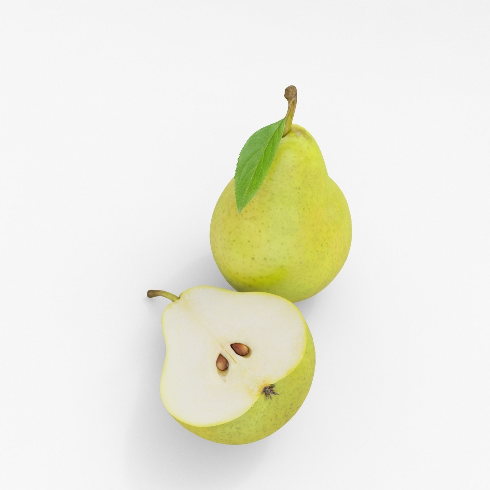 Realistic Pear Fruit 3D model_10