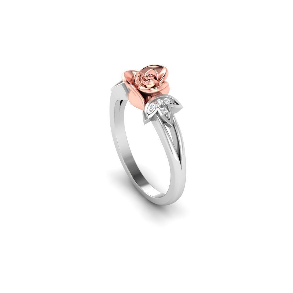 ROSE RING 3D print model_3