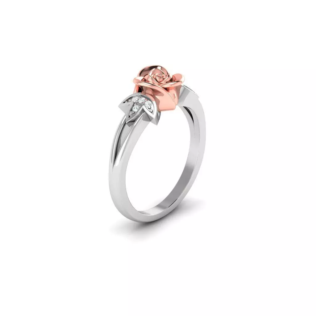 ROSE RING 3D print model_0