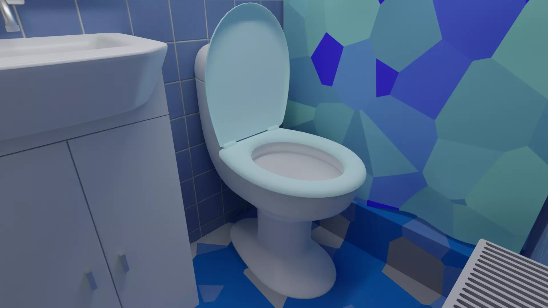 Toilet Free low-poly 3D model