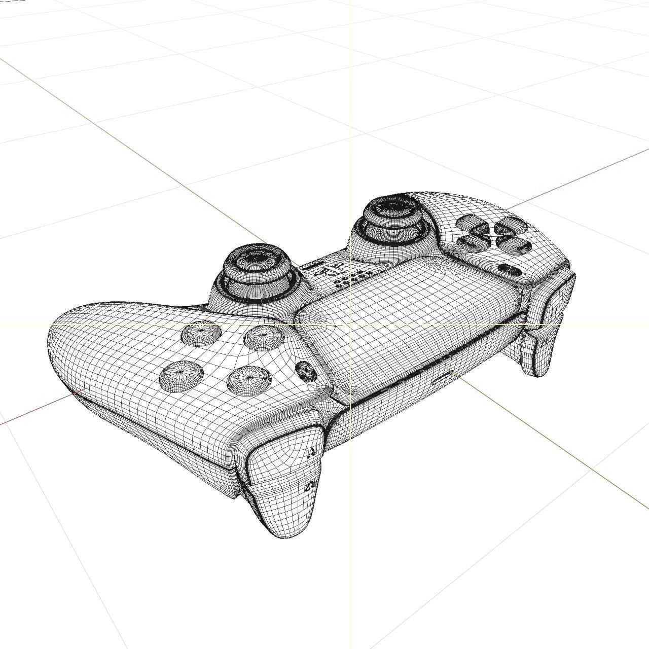 PS5 Playstation 5 Controller High Quality 3D Model 3D model_13