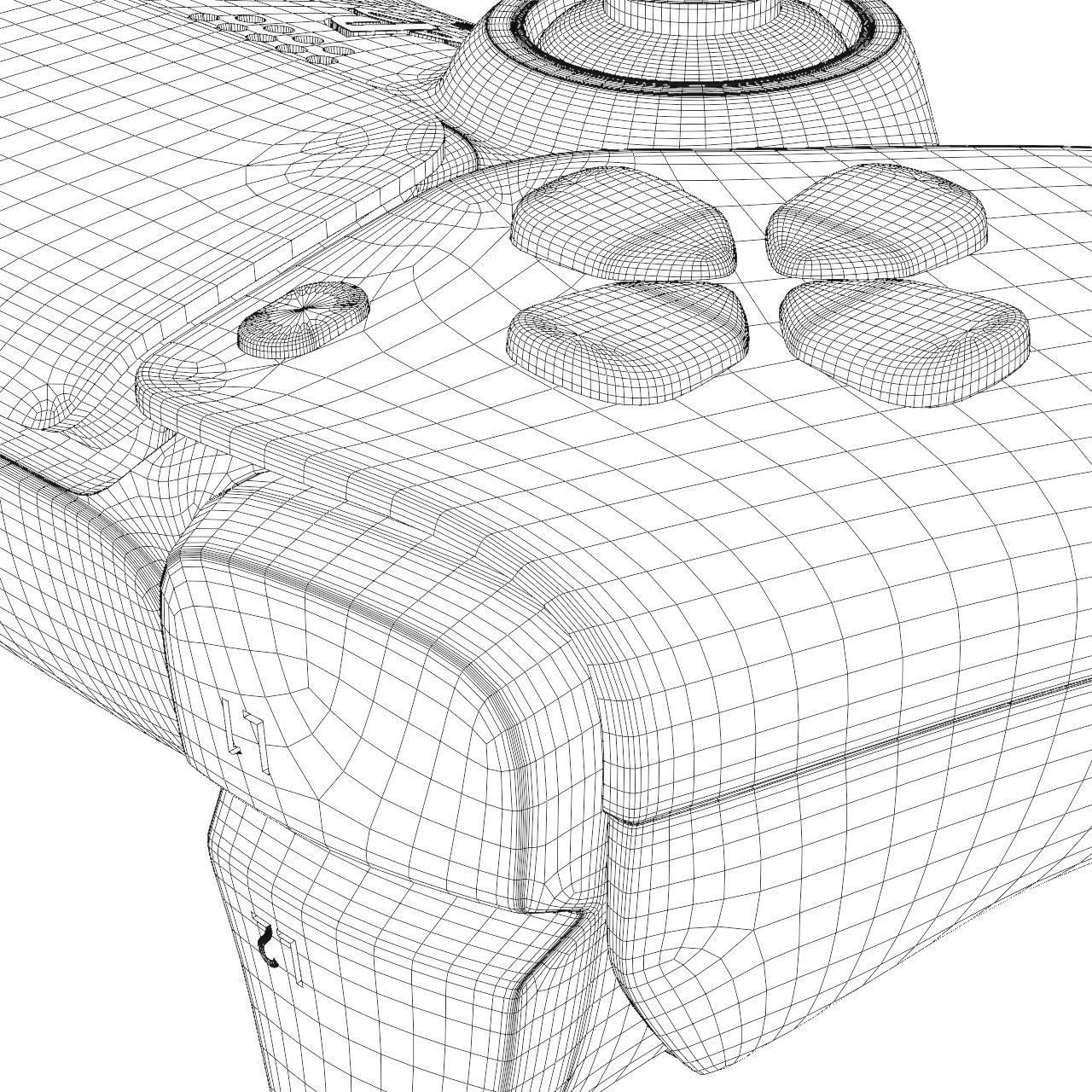 PS5 Playstation 5 Controller High Quality 3D Model 3D model_10