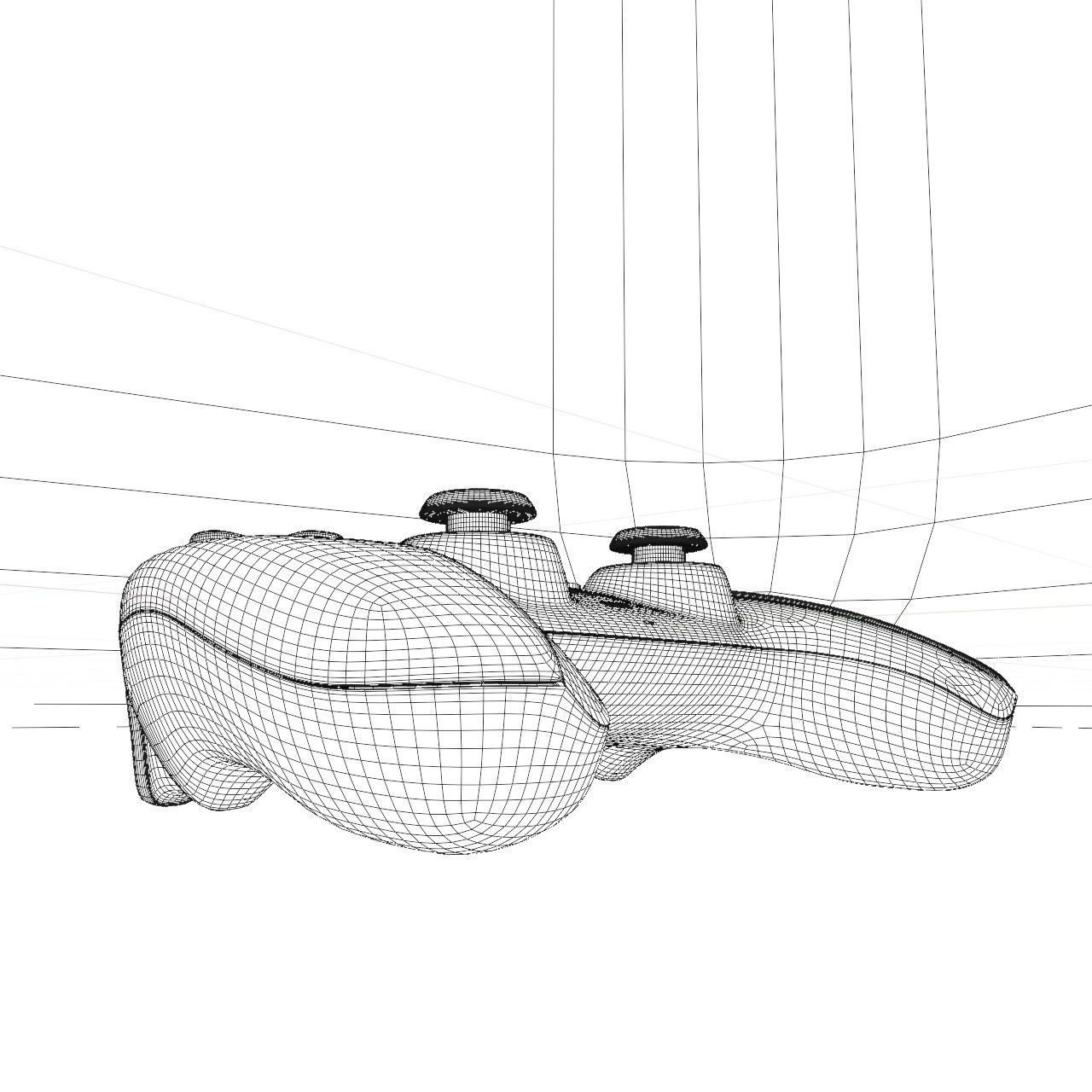 PS5 Playstation 5 Controller High Quality 3D Model 3D model_11