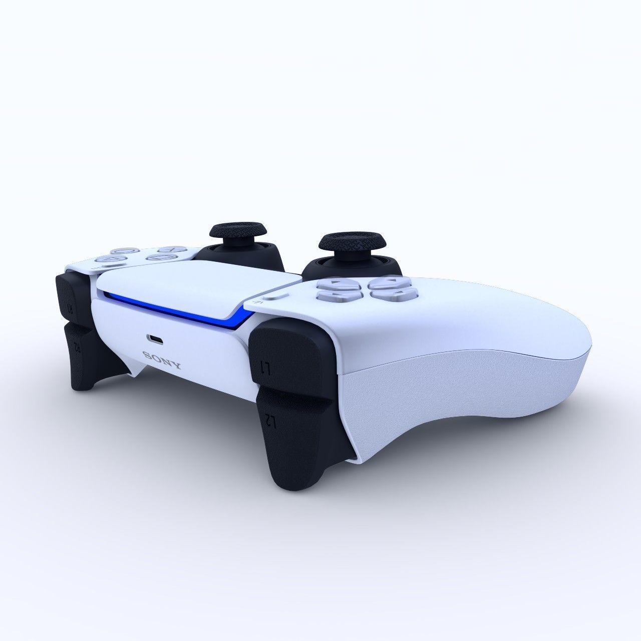 PS5 Playstation 5 Controller High Quality 3D Model 3D model_8