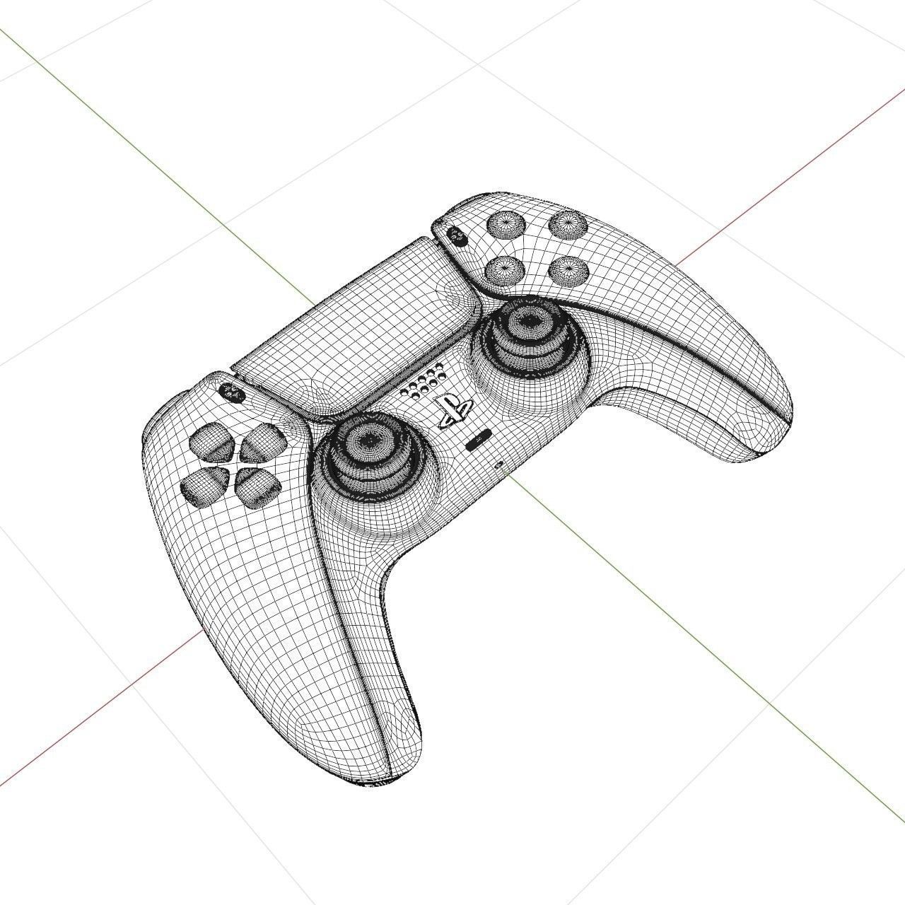 PS5 Playstation 5 Controller High Quality 3D Model 3D model_9