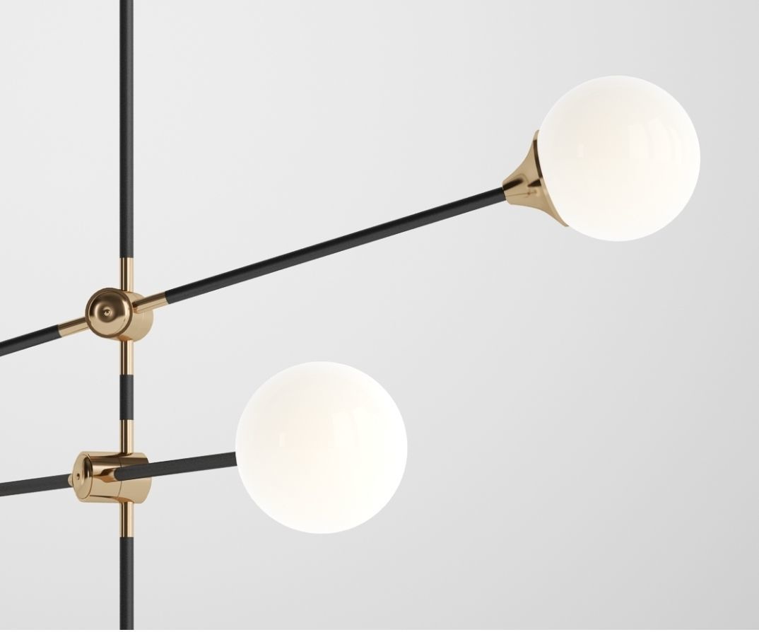 PELL Bubble Chandelier by Romatti 3D model_2