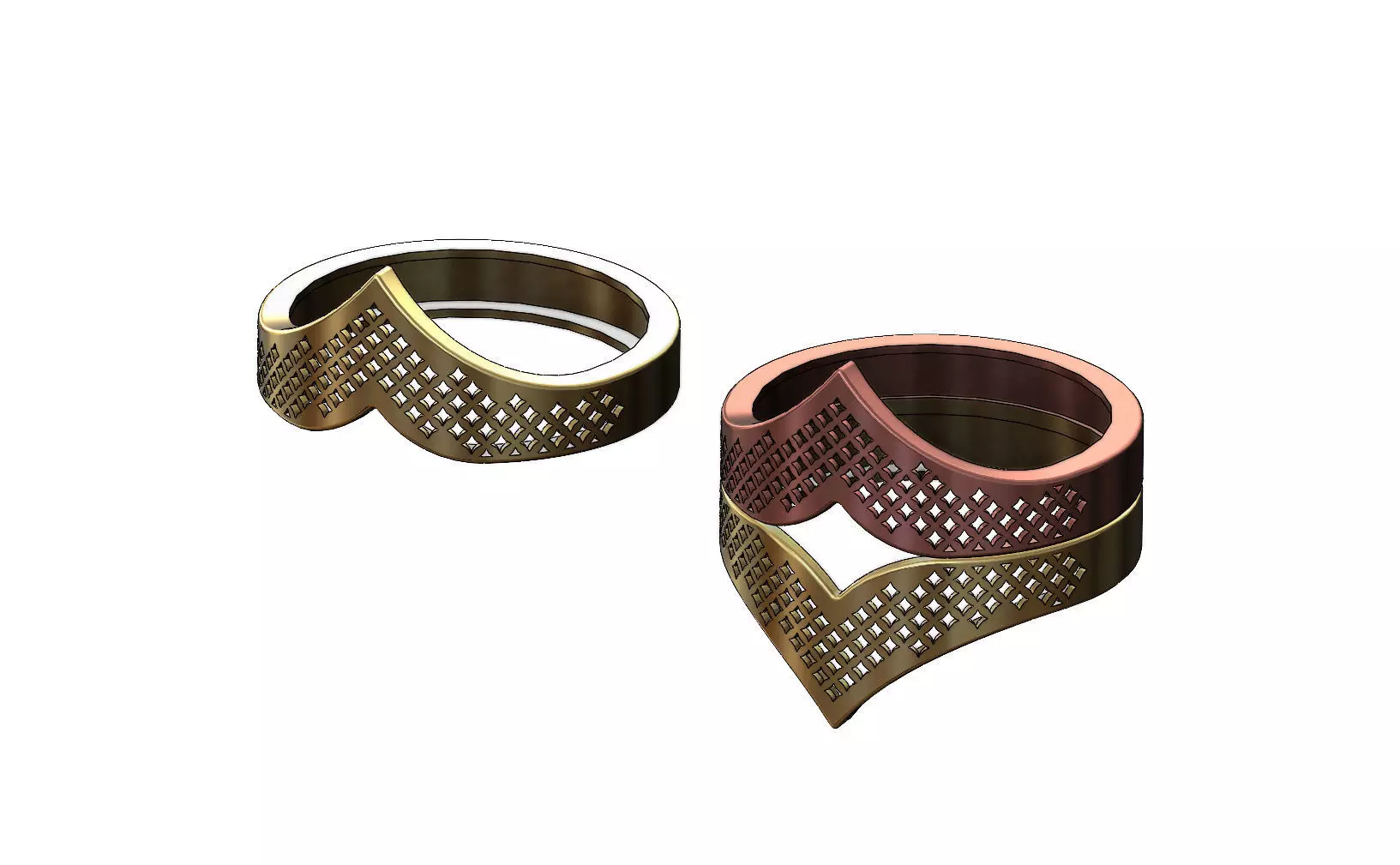 Moroccan beldi moucharabieh ring N02 3D print model