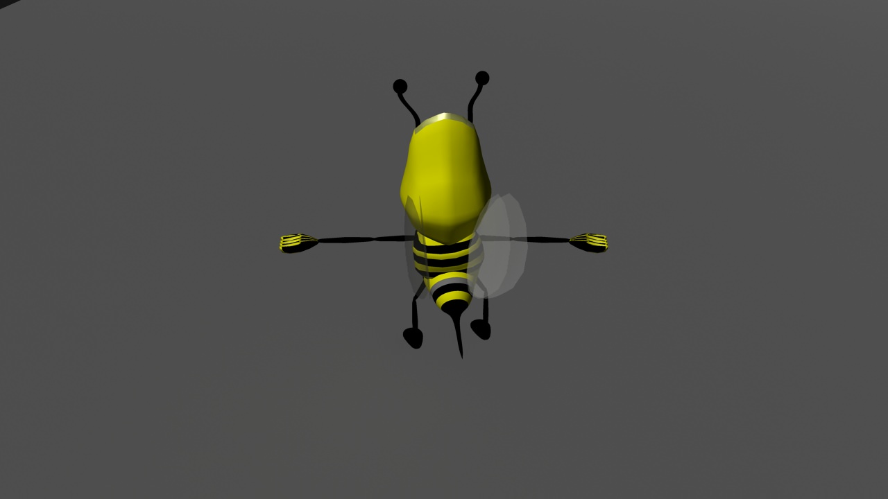 honey bee 3D model_3