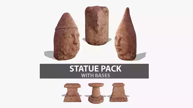 Ancient Statue Pack PBR