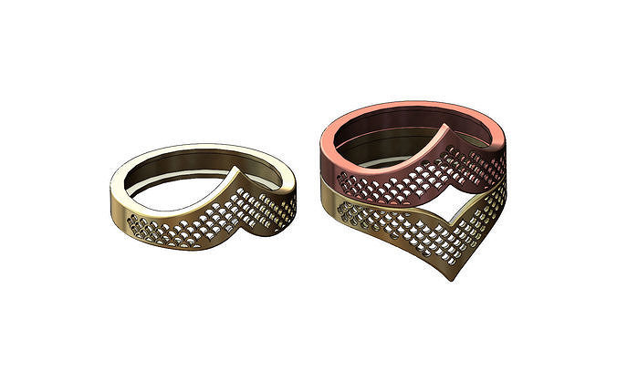 Moroccan beldi moucharabieh ring N04 3D print model