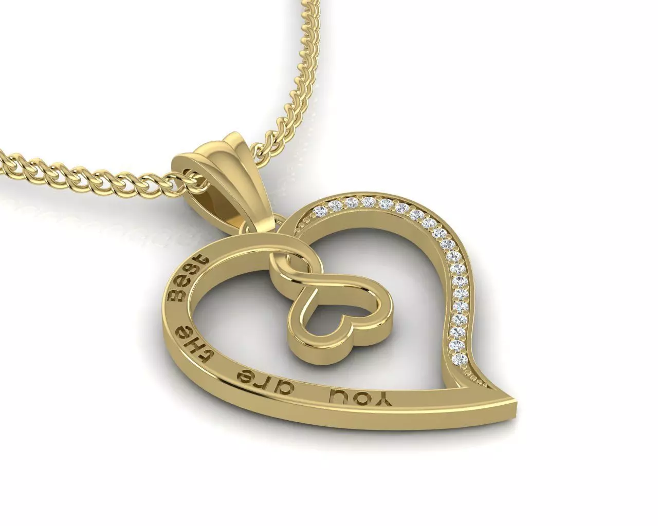 Pendant YOU ARE THE BEST 3D print model