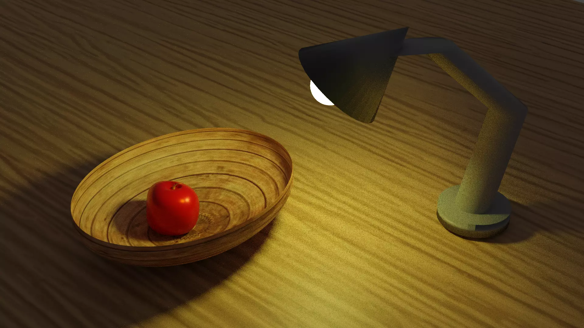 Light with fruit Free low-poly 3D model