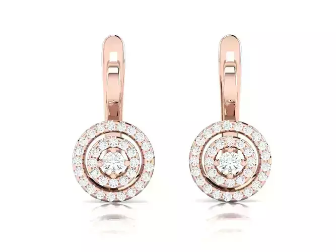 Women earrings 3dm render detail 